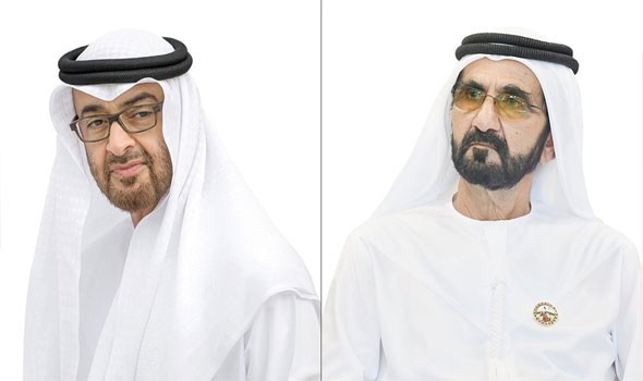  صوت الإمارات - رئيس دولة الإمارات ونائبه والحكام يهنئون أمير قطر بذكرى اليوم الوطني لبلاده