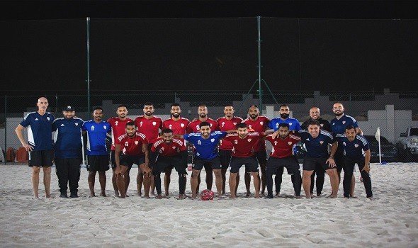 منتخب الإمارات يختتم تحضيراته لخوض مونديال كرة القدم الشاطئية