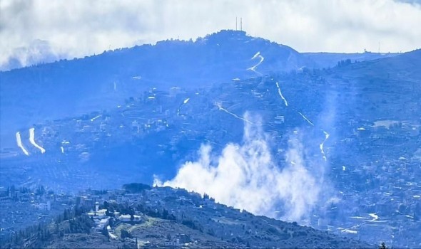 الطيران الإسرائيلي يشن غارات على جبل الريحان جنوبي لبنان