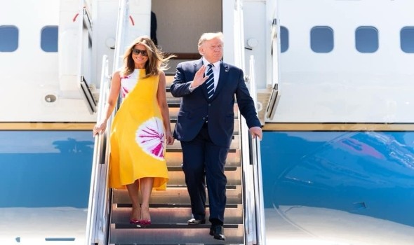  صوت الإمارات - دونالد وميلانيا ترمب يحتفلان بالذكرى الحادية والعشرين لزواجهما