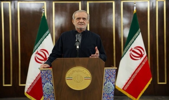 مسعود ⁠بزشكيان يتهم أميركا وإسرائيل بتأجيج أعمال الشغب