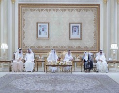  صوت الإمارات - حاكم الشارقة يستقبل المهنئين بعيد الفطر السعيد في قصر البديع
