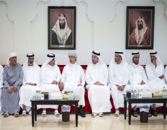  صوت الإمارات - هزاع بن زايد يقدم العزاء في وفاة فاطمة بنت مطر بن عميرة الشامسي