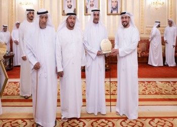  صوت الإمارات - حمد الشرقي يستقبل المهنئين بشهر رمضان بحضور ولي عهد الفجيرة