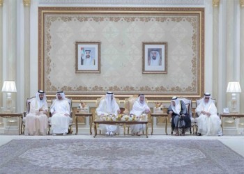  صوت الإمارات - حاكم الشارقة يستقبل المهنئين بعيد الفطر السعيد في قصر البديع