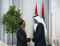  صوت الإمارات - محمد بن زايد يستقبل مستشار الأمن الوطني الهندي ويبحثان تطورات المنطقة والعلاقات الثنائية
