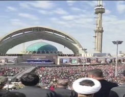  صوت الإمارات - جنازة علي خامنئي تجمع أقطاب النظام الإيراني وغياب مجتبى يثير التساؤلات وترمب يعلن وقف إطلاق النار لأسبوع