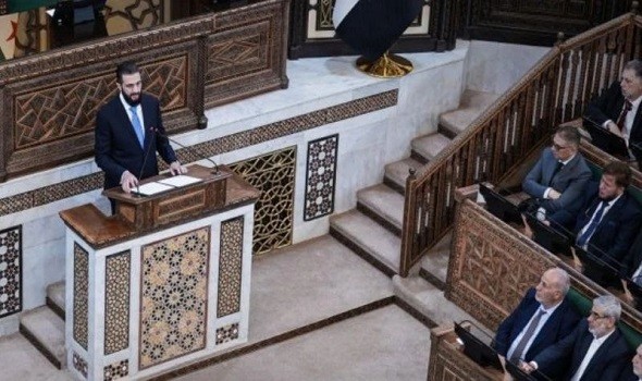  صوت الإمارات - انعقاد الجلسة الأولى لمجلس الشعب الانتقالي في سوريا والشرع يدعو لترسيخ الحوار وسيادة القانون