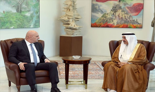 الرئيس اللبناني يستقبل رئيس المجلس الوطني الاتحادي لبحث آفاق التعاون المشترك